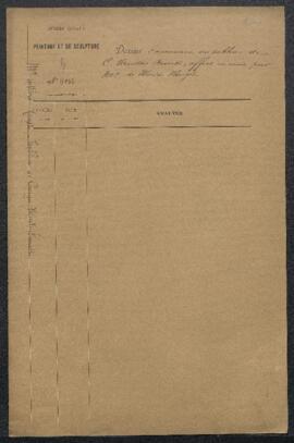 Dossier concernant un tableau de Crispyn van den Broeck représentant La dernière Cène / Het laats...