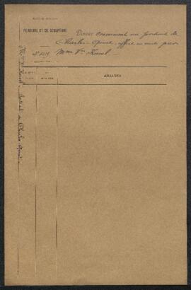 Dossier concernant un Portrait de Charles Quint, offert en vente par Mme veuve J. Kervel (Bruxell...