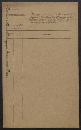 Dossier concernant le dépôt provisoire au Musée, pour la galerie historique, d’une copie d’un Por...