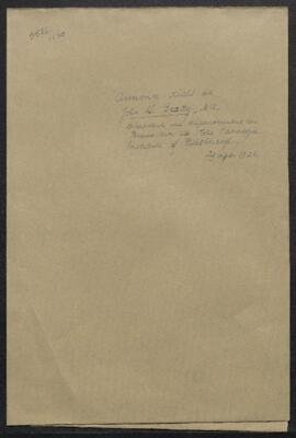 Dossier concernant l’annonce du décès de John W. Beathy M.A., directeur émérite du département de...