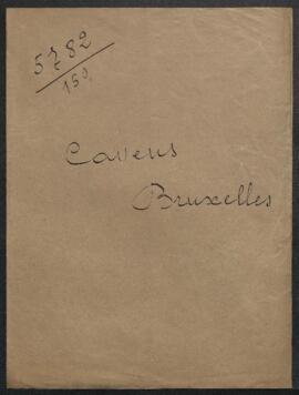 Dossier concernant la Commission d'art ancien dont Mr L. Cawens (Bruxelles) demande la compositio...