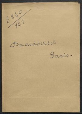 Dossier concernant Adam et Eve, et un grand fragment de L’assomption de la Vierge, tableaux donné...