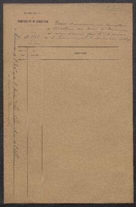 Dossier concernant l’envoi par le ministre pour la bibliothèque du Musée d’un exemplaire de l’Alb...