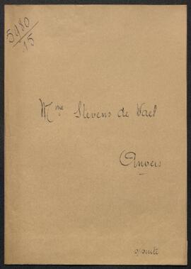 Dossier concernant un tableau de Nicolas De Keyser, sujet non spécifié, offert en don par Mme A. ...