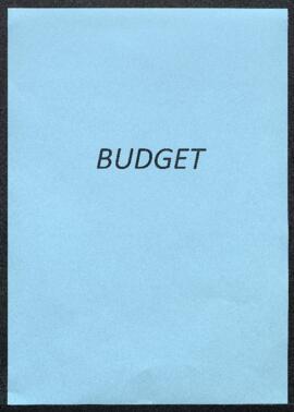 Dossier concernant le budget et la comptabilité de l’Exercice 1898.