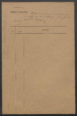 Dossier concernant une demande d’emploi de surveillant introduite par Léopold Dury (Laeken).