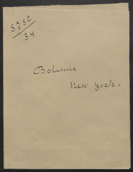 Dossier concernant une demande de renseignements de Mr George Bolinne relative à un tableau de Co...