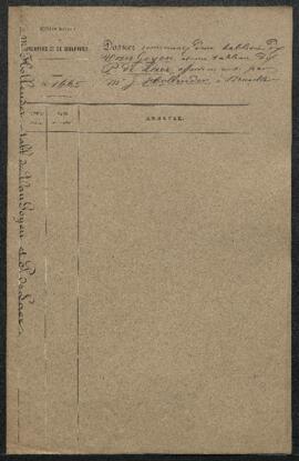 Dossier concernant deux tableaux de Van Goyen et un tableau de P[ieter] van Laer dit Bamboche (su...