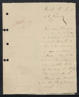 Dossier concernant une Madone au cerises, tableau de l’Ecole de Bruges et un Buste de Nicolas C. ...