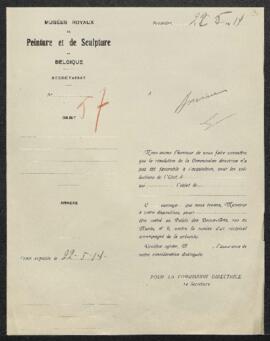 Dossier concernant un Site aux environs de Bruxelles Auderghem,panneau de chêne de Louis De Vadde...