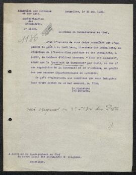 Dossier concernant trois tableaux acquis du marchand Léon Gauchez (Paris), savoir un Portrait de ...