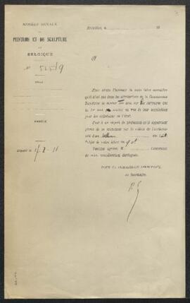 Dossier concernant un Christ en croix, tableau auteur non spécifié, offert en vente par Mr A. Geo...