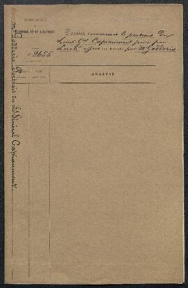 Dossier concernant le Portrait du lieutenant-général Capiaumont peint en 1836 par [Frans Joseph] ...
