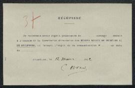 Dossier concernant une aquarelle, (sujet non spécifié), de Félix Ziem, offerte en vente par Mr C....