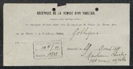 Dossier concernant un tableau gothique, offert en vente par Charles Manteau (Bruxelles). — Sans s...