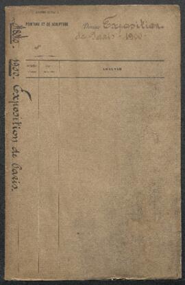 Dossier concernant la section belge de l’Exposition universelle de Paris en 1900 : réception, ent...