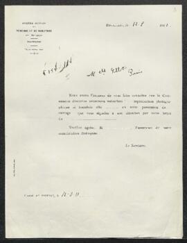 Dossier concernant un Personnage historique, tableau de Ph[ilippe] de Champaigne, offert en vente...