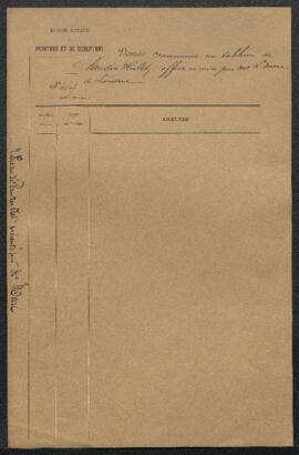 Dossier concernant un Portrait de femme attribué à Van der Helst, offert en vente par Mr L. Marc ...