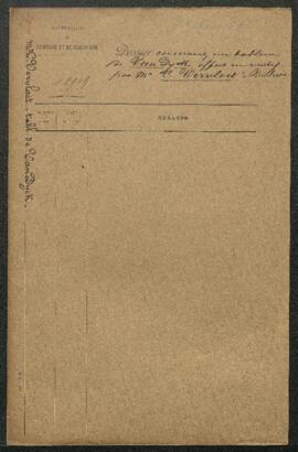 Dossier concernant un tableau attribué à [Antoon] van Dyck représentant Saint Herman de l’Ordre d...