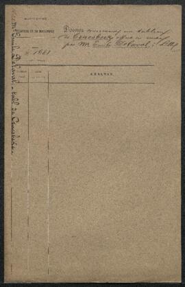 Dossier concernant un tableau de [Josse van] Craesbeck représentant un Intérieur de tabagie, offe...