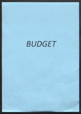 Dossier concernant le budget et la comptabilité de l’Exercice 1861.