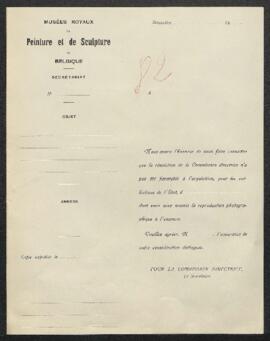 Dossier concernant un tableau de Franz Joachim Beich représentant Berglandschaft aus den Apennine...