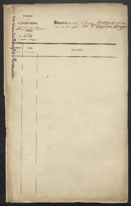 Dossier concernant deux portraits attribués à Van Dyck, offerts en vente par Mr G. Vander Borgh (...