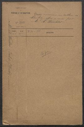 Dossier concernant un Paysage de Gustave Courbet (inv. 3275, actuellement attribué à -) acquis de...