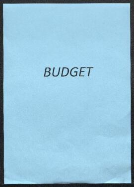 Dossier concernant le budget et la comptabilité de l’exercice 1892.