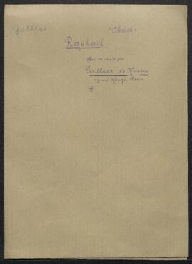 Dossier concernant un Christ tableau de Raphaël, offert en vente par Mr Paillard de Morvan (Franc...
