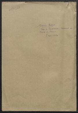Dossier concernant plusieurs œuvres, notamment des peintres [Henri] le Fauconnier, Frans Masereel...