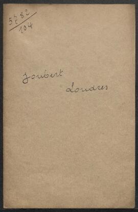 Dossier concernant une demande de renseignements de A. Joubert & Sons (Grande-Bretagne, Londr...