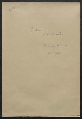Dossier concernant une demande de renseignements émanant de Henri Clément Delin (La Louvière) sur...