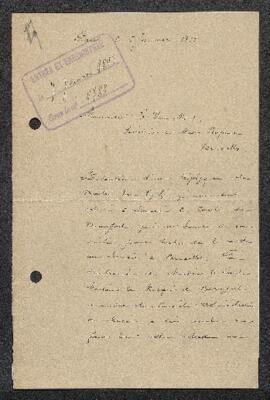 Dossier concernant un triptyque de Van Eyck offert en vente par l’abbé Ruelle (Paris, Neuilly).