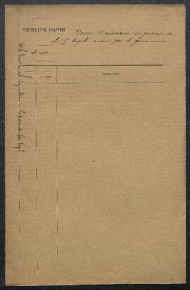 Dossier concernant quatre tableaux de Guillaume Vogels soumis à l'examen de la commission par le ...