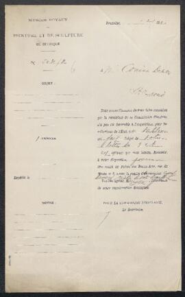 Dossier concernant un Calvaire, datation estimée XVIe siècle, tableau offert en vente par Mr Coni...
