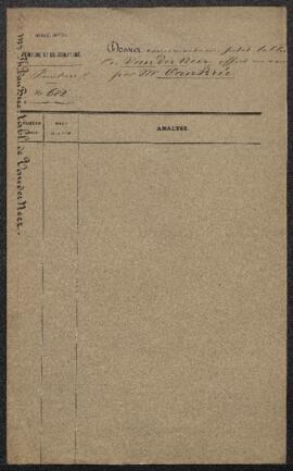 Dossier concernant l’envoi au Musée par P[hilippe] J[acques] Van Brée d’un tableau d’Arthur van d...