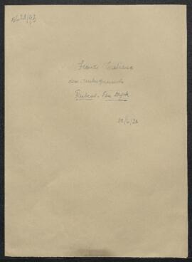 Dossier concernant une demande de renseignements relative aux signatures de Pieter Paul Rubens et...