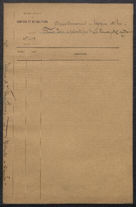 Dossier concernant un triptyque attribué à Frans Floris (sujet/titre non mentionné), offert en ve...