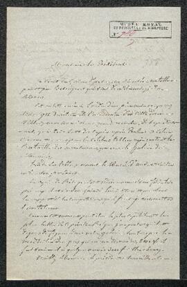 Dossier concernant un tableau représentant La Bataille des Amazones par Balthasar Beschey, copie ...