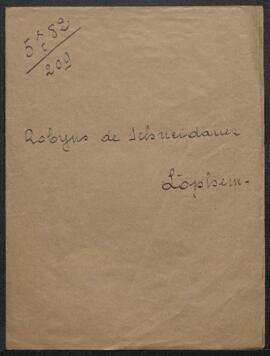 Dossier concernant Les trois dames de Gand de L. David, Mr Louis Robyns de Scheidauer désirerait ...