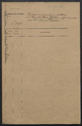 Dossier concernant deux tableaux de Arnold van Gelder offerts en vente par l’entremise du critiqu...