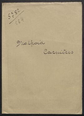 Dossier concernant une demande de renseignements de Mr Marcel Manfroid (Carnières) relative au pe...