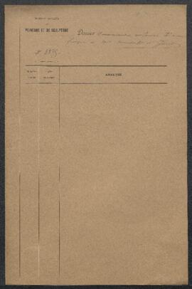 Dossier concernant le renvoi au peintre Constant Montald (Gand) d’une copie faite par lui de la f...