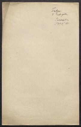 Dossier concernant une demande de renseignements émanant du marchand C. E. Fritzes (Suède, Stockh...