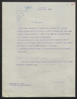Dossier concernant la proposition émanant de Mr Hamptaux (Bruxelles) de placer en dépôt temporair...